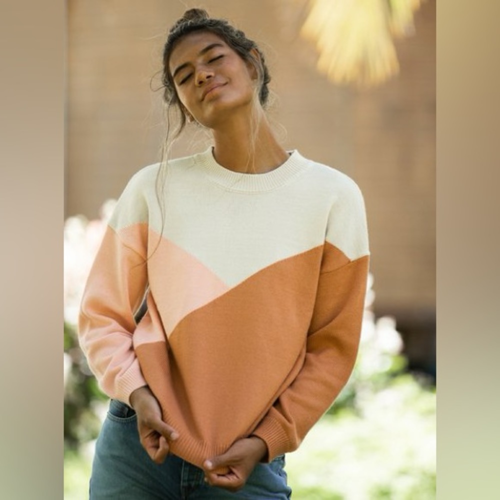 Roxy Early Doors Colorblock Sunburn Sweater ✨